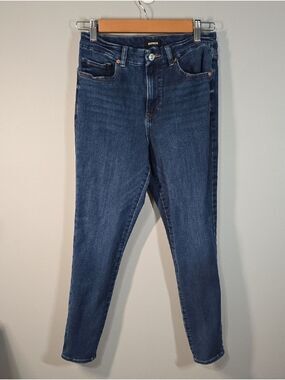Express Jeans Women's Sz 6 Sz 8 Sz 10 Blue High Rise Skinny 4-way Hyper Stretch